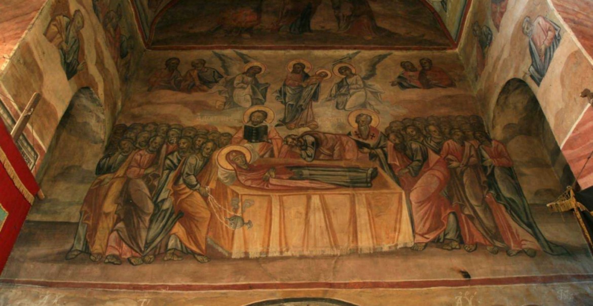 Mănăstirea Cornet - detaliu frescă