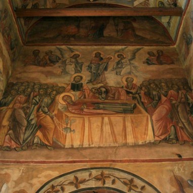 Mănăstirea Cornet - detaliu frescă